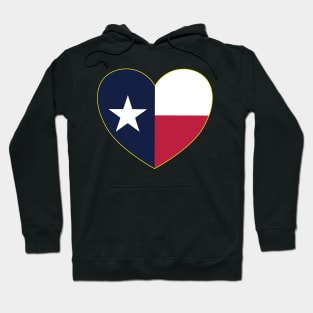 Texas Flag Heart Hoodie